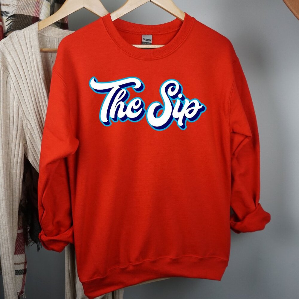 The Sip Mississippi crewneck sweatshirt RED